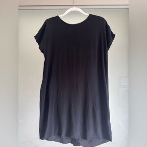 Madewell Black and Gray Boxy Oversized Mini Dress